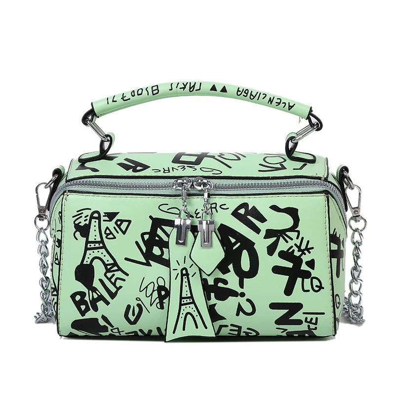 

New Fashion Letter Printing Shoulder Crossbody Bag for Women Fashion PU Leather Handbag Purses