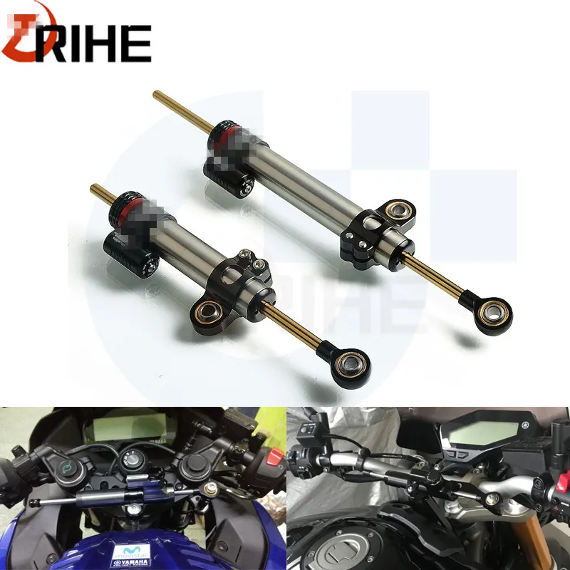 Universal Moto Adjustable Steering Damper Stabilizer Safety Control For Yamaha FZ6R FZ8 MT07 FZ07 XJ6N XJ6 DIVERSION TDM900 fz8 |