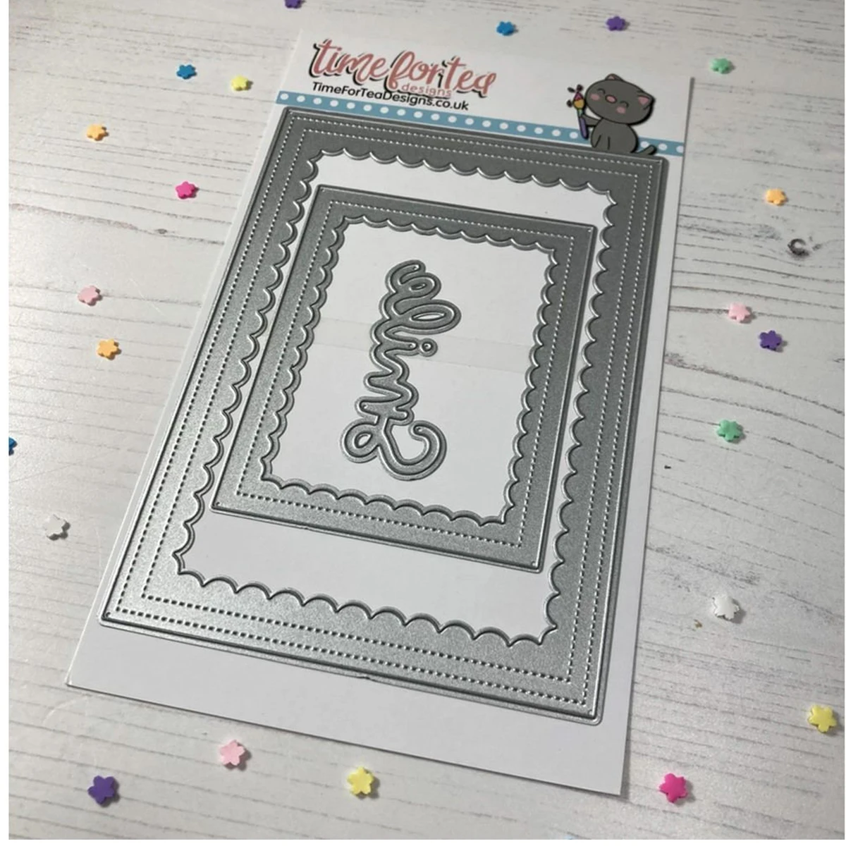 

Smile Inverted Scallop Frame 2021 Arrival New Metal Cutting Dies Scrapbook Diary Decoration Stencil Embossing Template DIY