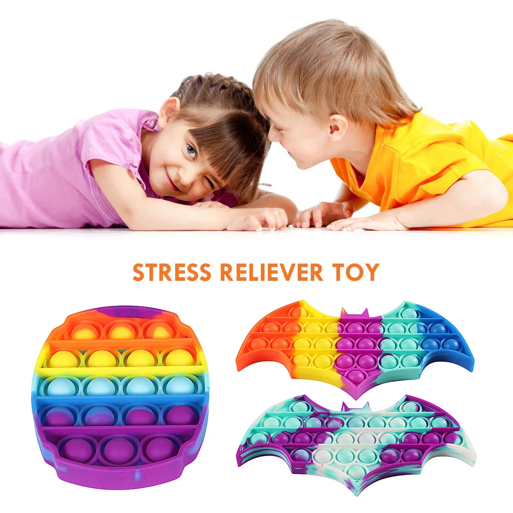 

Push Bubble Fidget Toys Adult Stress Relief Sensory Toy Antistress Fidgets Ice Cream Board Soft Squishy Bubble Anti-Stress Game