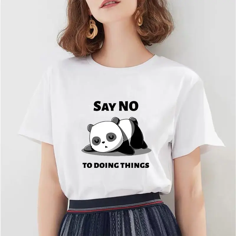 

Футболка женская с принтом гавайской панды, повседневный уличный Топ в стиле Харадзюку, лето