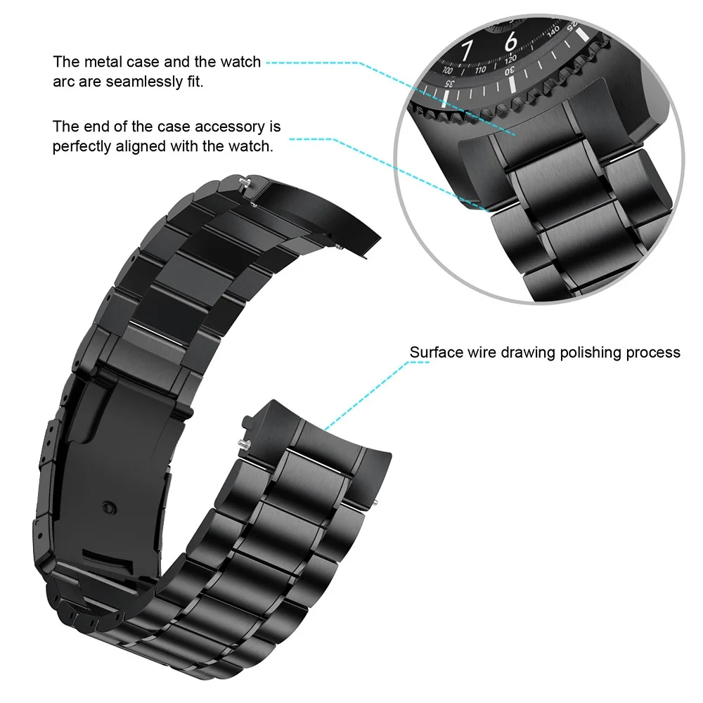 Ремешок без зазоров для samsung galaxy watch 46 мм Gear S3 Frontier band браслет Classic | Наручные часы