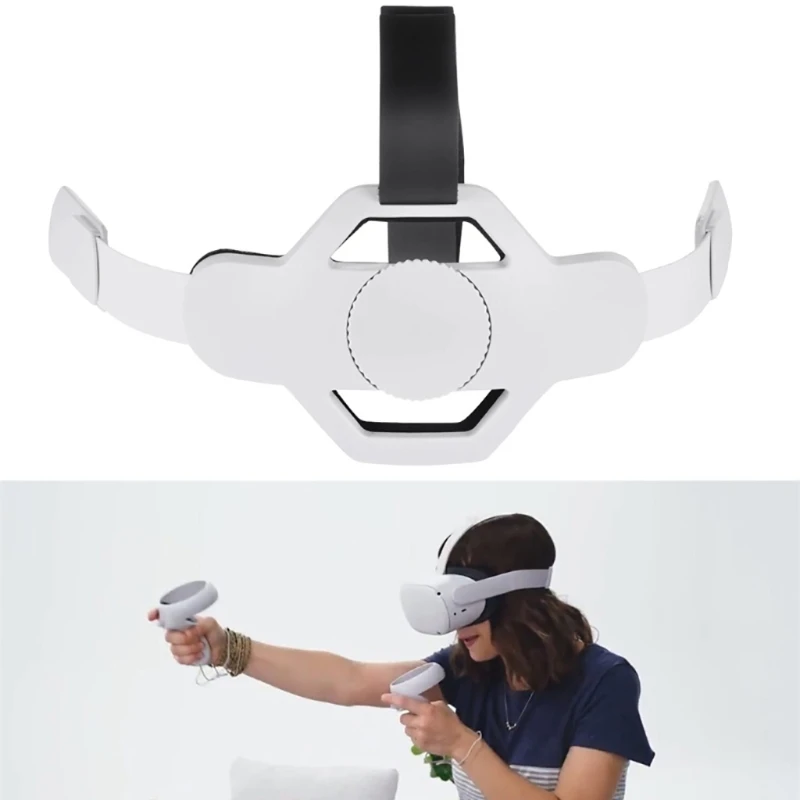 Повязка на голову VR совместимая с oculus Quest 2 Замена для Elite ремешка Регулируемая