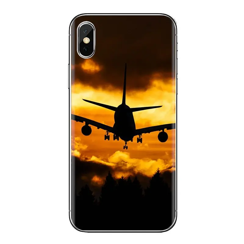 Чехол для мобильного телефона с самолет закат тема плакат Samsung Galaxy J1 J2 J3 J4 J5 J6 J7 J8