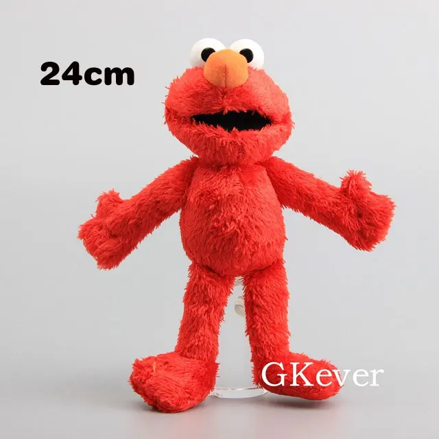 24cm 24-48 см мультфильм Улица Сезам плюшевая игрушка кукла эльмо Монстры большая птица Зои Берт фигурка плюшевые мягкие игрушки Детский подарок на день рождения - Color: 24cm