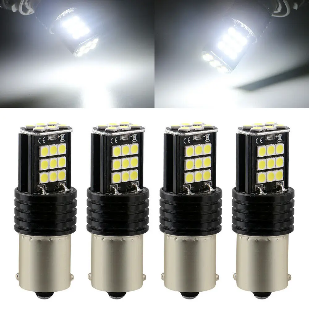 10X Auto Reverse Lights Car With Decoding Super Bright LED Reversing Lights 1157 1156 3030 24SMD Brake Lights Car Signal Lamps