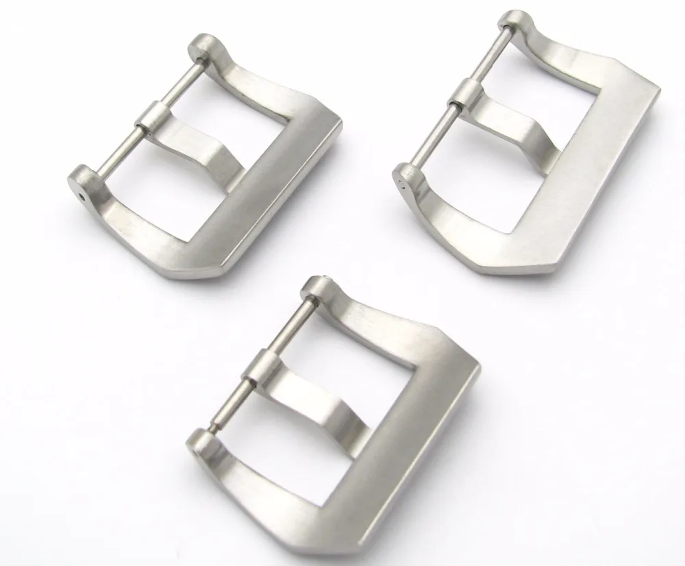 Rolamy 20 22 24 26mm 316L Stainless Steel Laser Engraved in Black Silver Tang Screw Buckle Western Antique For Panerai