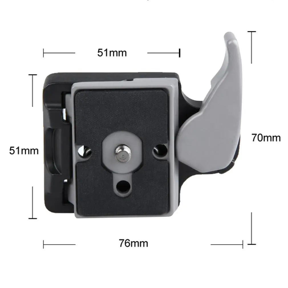 

Camera 323 Quick Release Clamp Adapter for Manfrotto 200PL-14 Compat Plate 496RC 498RC2 804RC2 Aluminum Alloy 3/8 1/4