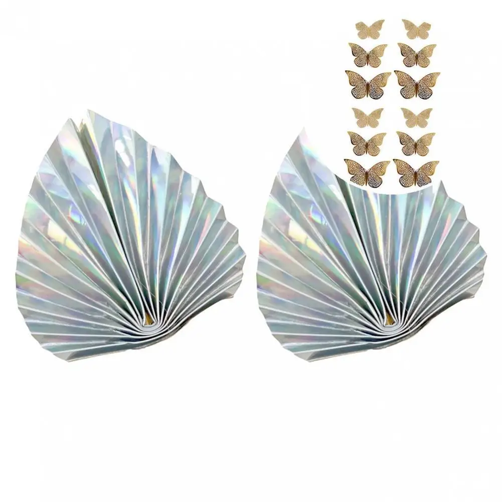 

Convenient Cake Topper Wide Application Multicolor Adorable Butterfly Shape Cake Ornament Cake Decor Cupcake Liner 1 Set