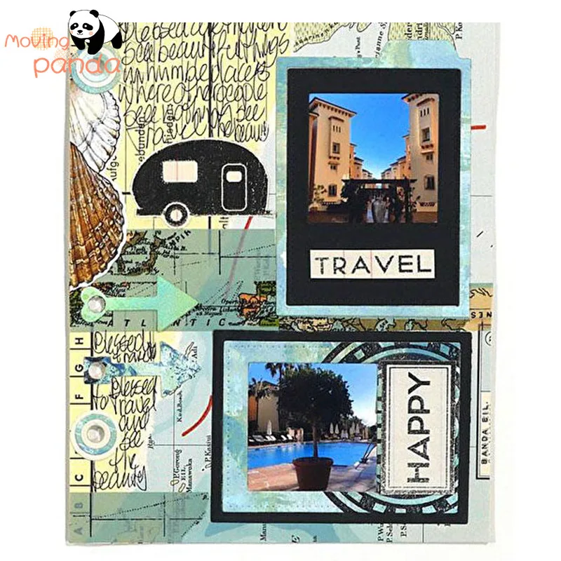 Блокнот металлические Вырубные штампы для DIY тиснение скрапбукинга бумажные