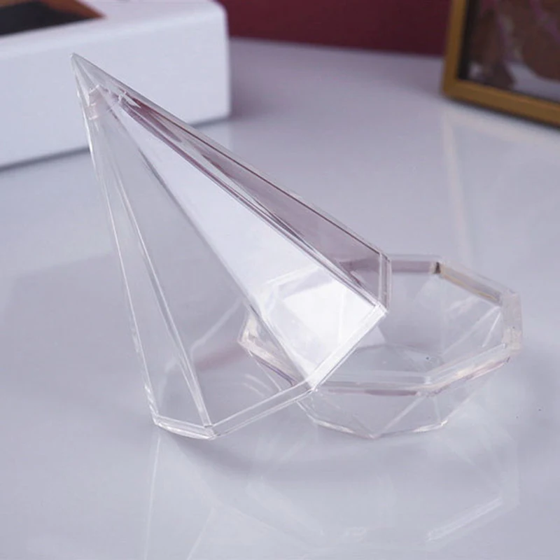 

1pcs DIY Cutting Shape Diamond Storage Box Mold Epoxy Resin Molds For Jewelry Transparent Silicone Mould Resin Decorative Craft