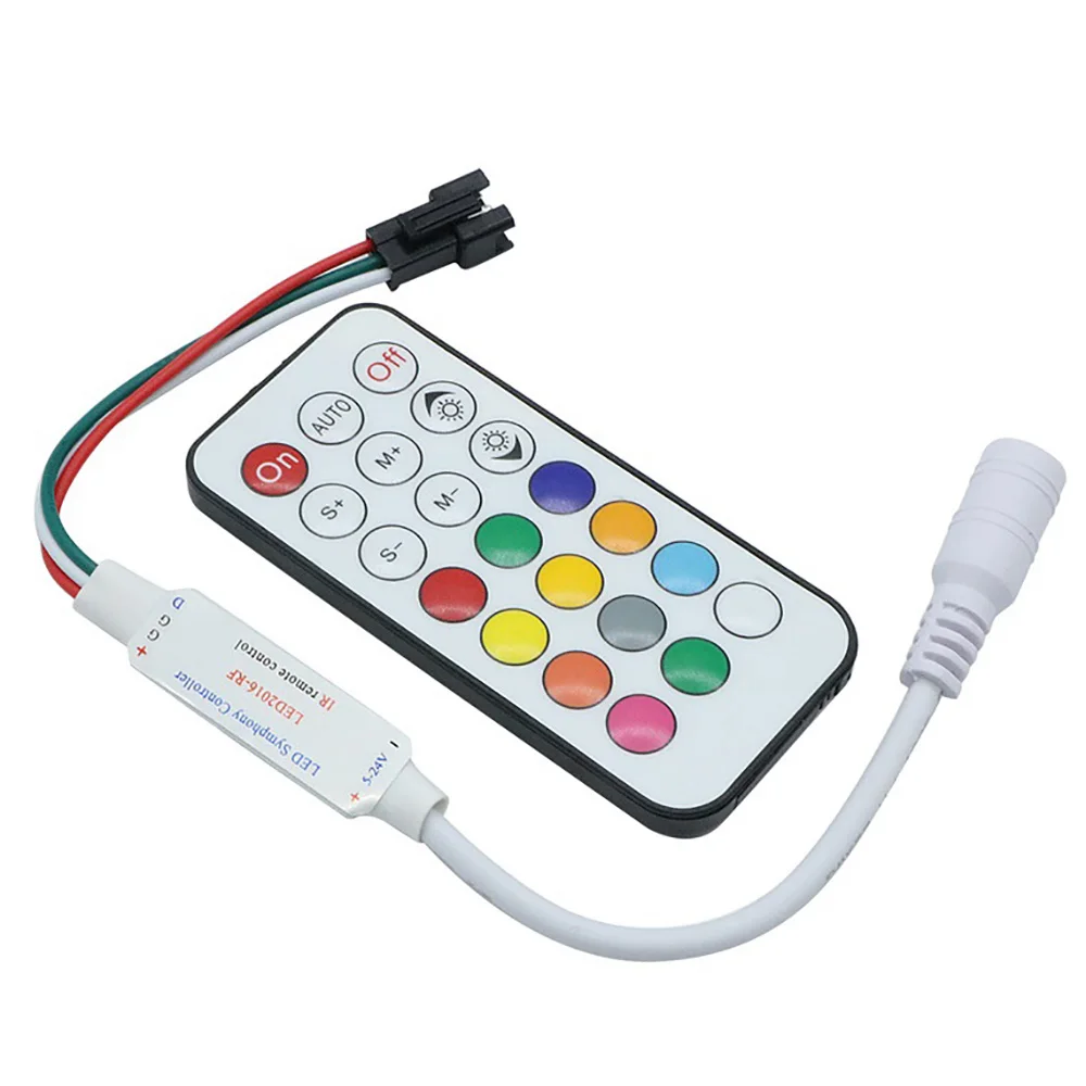 Мини 3key RF 14key 17key 21key светодиодные полосы пикселей DC5 24V светильник контроллер для
