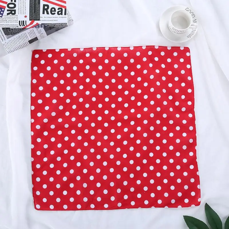 Бандана в горошек 55 см стиле бохо| |