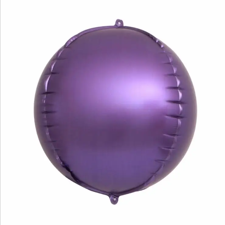 Metal purple 5 шт./партия, 10 дюймов, розовое золото 4D, воздушные шары из алюминиевой фольги, товары для свадьбы, дня рождения, вечеринки, Декор, баллон гелия - Цвет: Metal purple