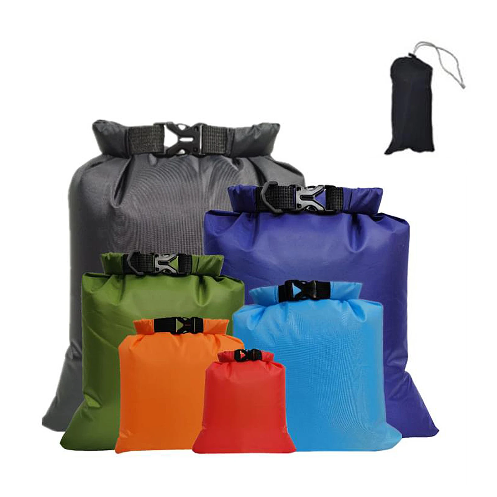 

Outdoor Rafting Drying Bag Portable And Resuable 6Pcs For Camping Hiking Cycling Waterproof