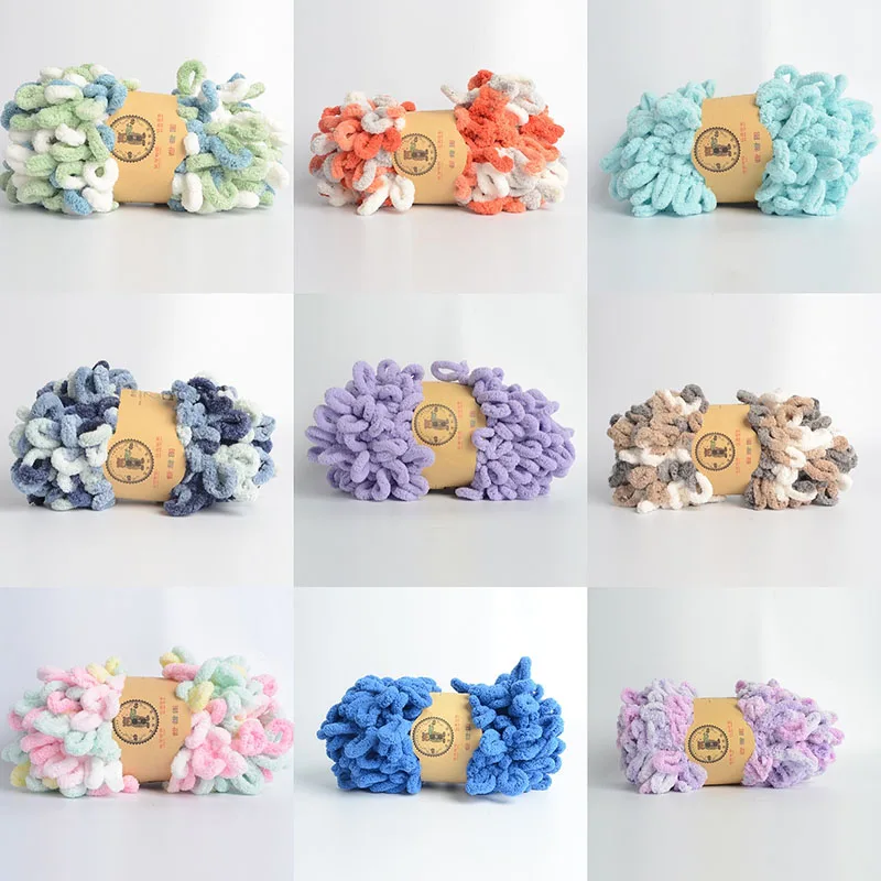 5 шариков пушистая петля пряжа для пальцев вязание крючком шениль пуховка