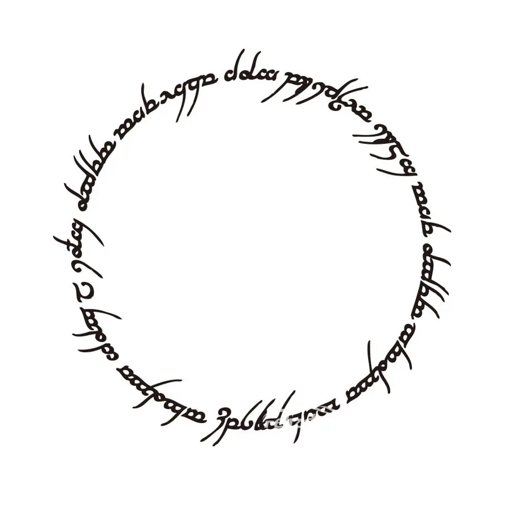 

Numbers And Letters In A Circle Lord Rings Car Sticker Body Window Door Cute Decor Waterproof