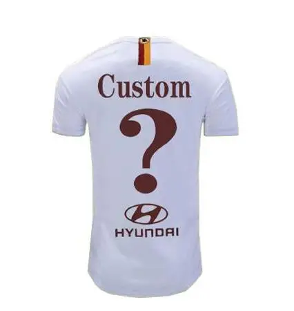 camiseta romana de manga corta para hombre DE ROSSI DZEKO y ZANIOLO camiseta de foutbol para adultos camiseta casual de moda - Цвет: custom