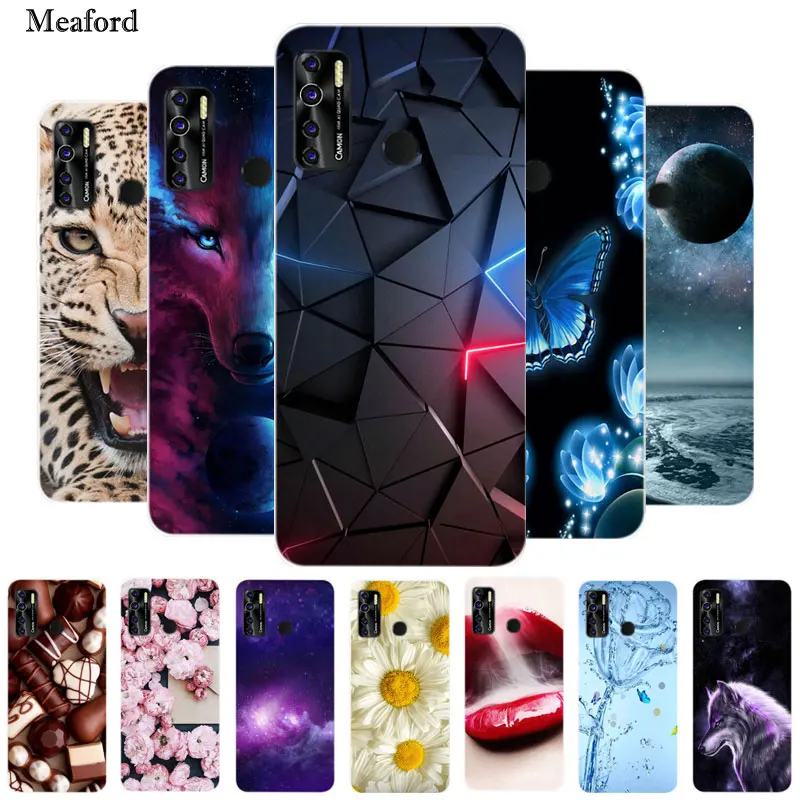 Для TECNO Camon 15 Air чехол 6 60 дюймов бампер силиконовый TPU мягкий для телефона Camon15