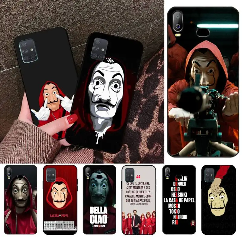 Испанская ТВ серия LACASA DE PAPEL клиент высокое качество чехол для телефона Samsung A10 A20