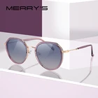 Солнцезащитные очки MERRYS S6184 , женские Модные поляризованные солнцезащитные очки  кошачий глаз , защита UV400