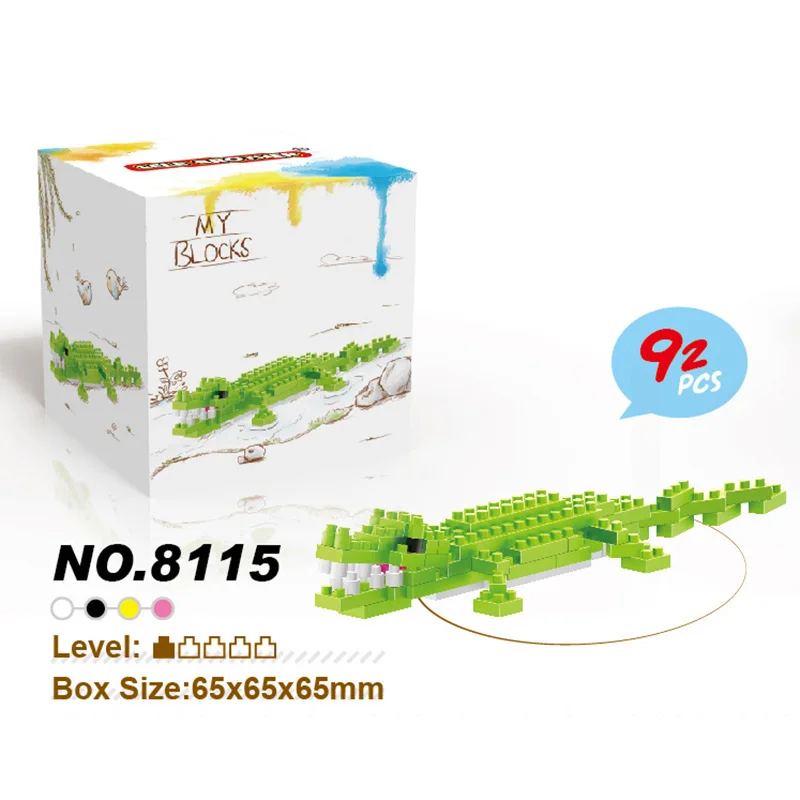 Мини Строительные блоки с животными серия рождественских подарков на день