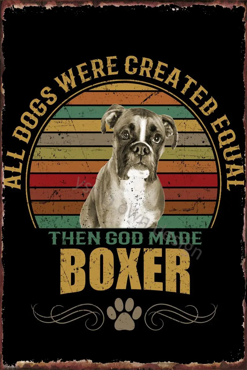 

Оловянная табличка в стиле ретро, винтажный металлический знак в стиле боксера, декор для стен, комнатное украшение для творчества, клуба, м...