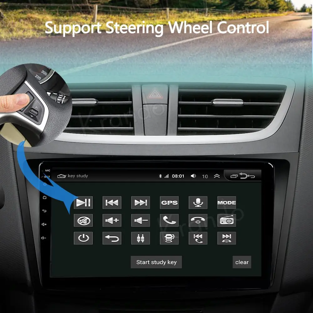 

Krando Android 10.0 9" IPS Full Touch Car Multimedia Radio For Suzuki Swift 2010-2016 Audio DSP Navi Carplay BT GPS WIFI