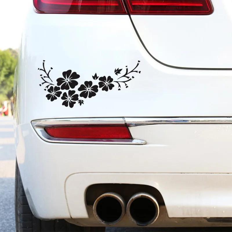 Гибискус цветы виниловая наклейка s стикер для автомобиля ноутбук Автомобильная