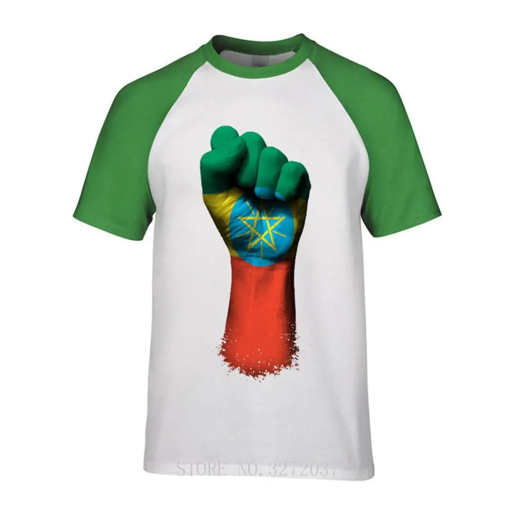 Флаг эфира на приподнятом сжатием кулак крутой дизайн 3D мужская футболка 2019