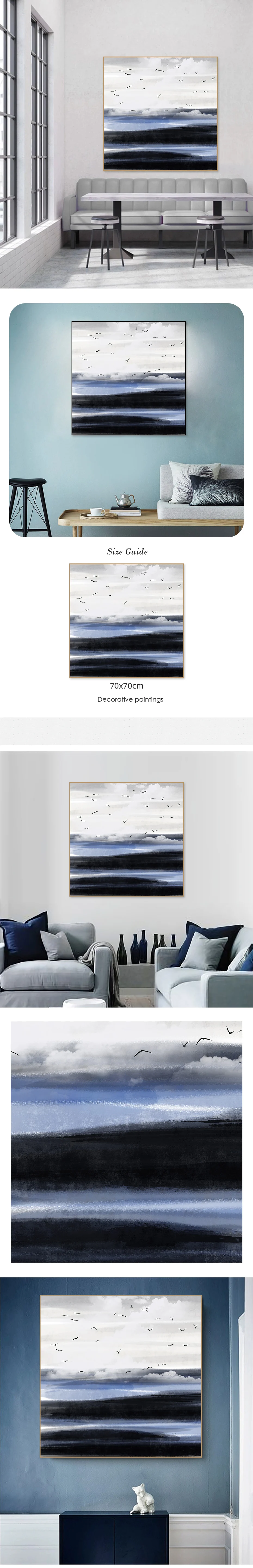 Waliicorners Sky Blue Sea Seagull Canvas Wall Art Paintings Abstract Landscape Posters Picture Home Decor 5 Hfb795efa8a924e11a0a854c8fcbf0fa6c