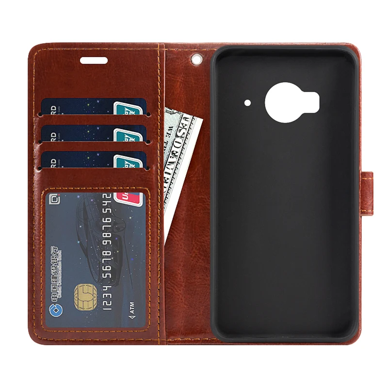 Чехол-книжка из искусственной кожи для htc One ME подставка держатель карт