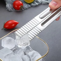 portable stainless steel kitchen barbecue bbq meat tongs salad steak food clip