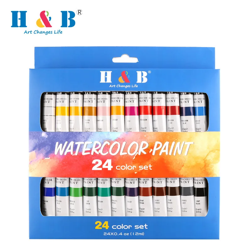 Acrylic Paint 24 Colors Acrylic Paint Set Rich Pigmented, Water Proof, Premium Acrylic Paints for Artists