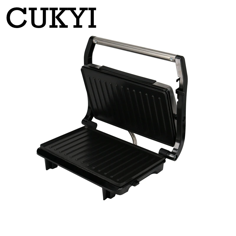 Электрический гриль CUKYI для домашнего барбекю двусторонняя с быстрым нагревом
