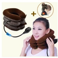 three layers of inflatable cervical traction apparatus household correct neck physical therapy cervical neck stretcher