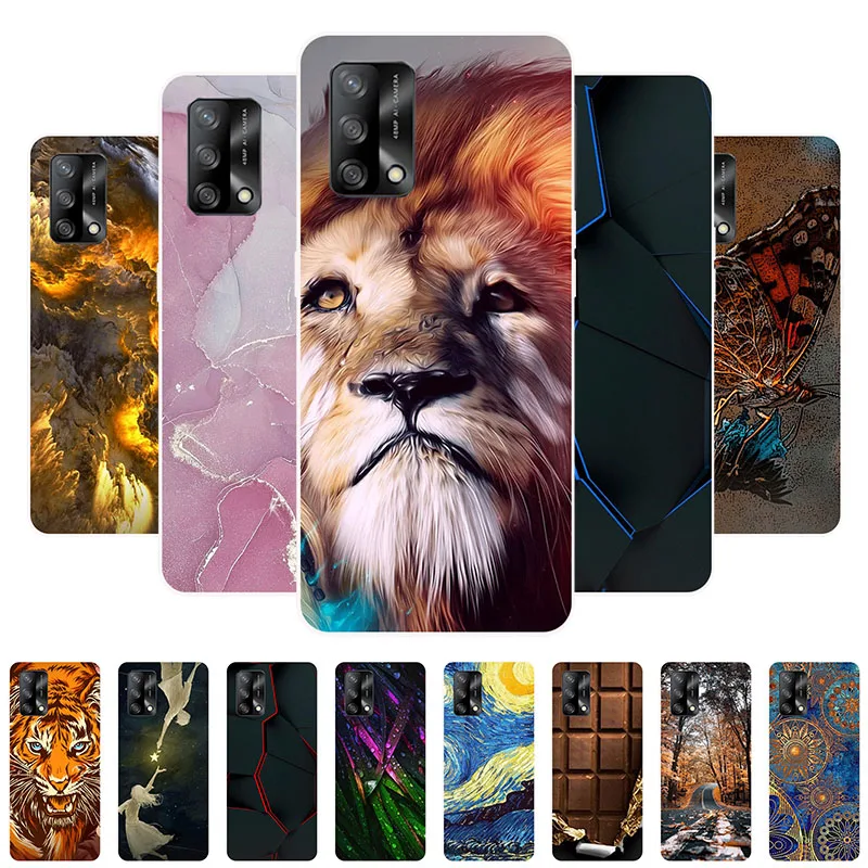 

TPU Case For OPPO A74 4G Case Silicone Soft Back Cover For OPPO A74 CHP2219 Phone Cases for OPPOA74 A 74 Covers Pattern Bumper