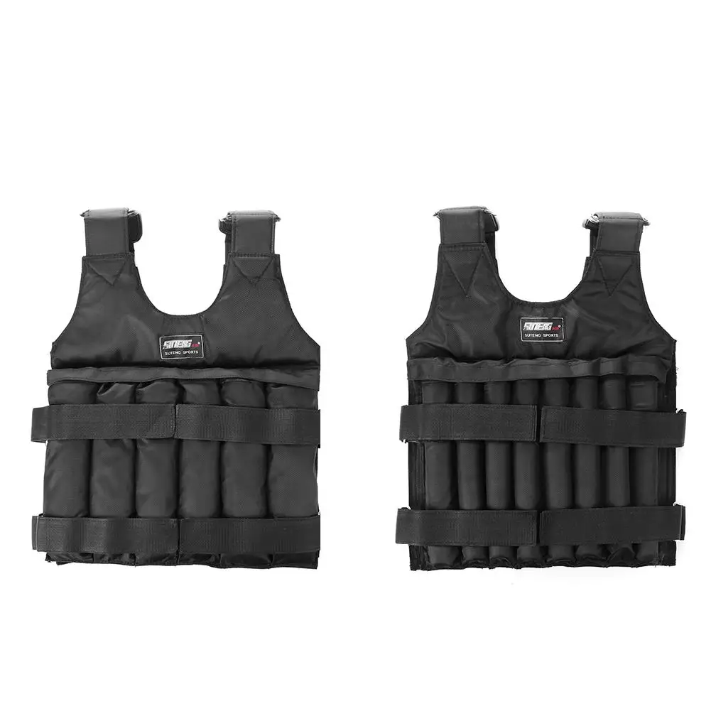 Loading Weighted Vest Adjustable Weight Boxing Training Exercise Waistcoat Durable Invisible Sand for Running