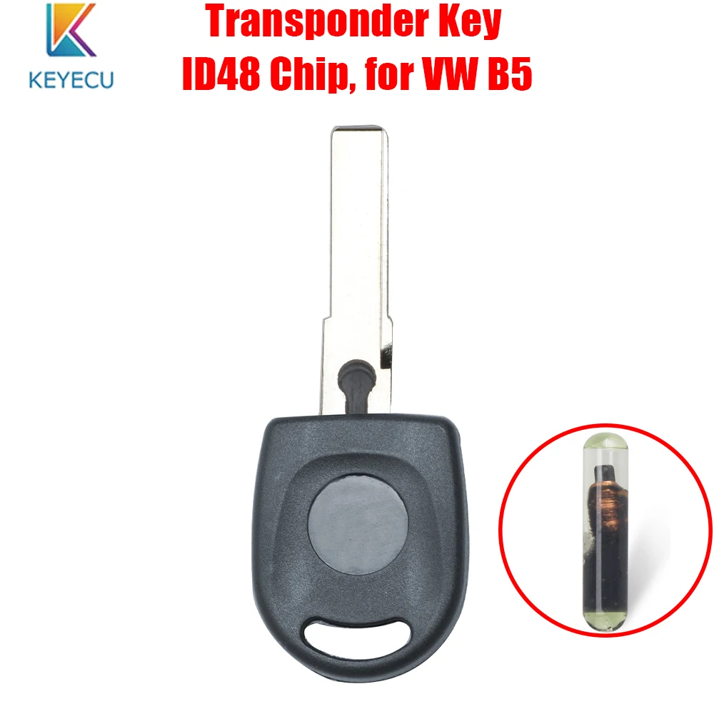 Сменный автомобильный транспондерный ключ Keyecu ID48 чип для VW Volkswagen B5 Passat SKoda Место