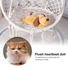 Обучающие игрушки успокаивают животных сердцебиение Успокаивающая кукла сон спокойное беспокойство сопровождают интерактивные игрушки для кошек Щенков Собак играть