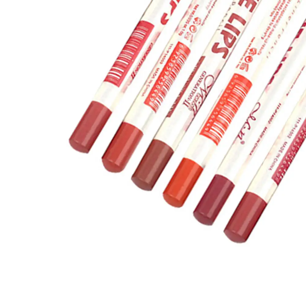 Набор карандашей для губ набор из 6 матовых ручек помады водонепроницаемые