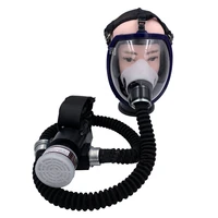 1 set workplace safety supplies protective mask electric constant flow supplied air fed system full face gas mask respirator