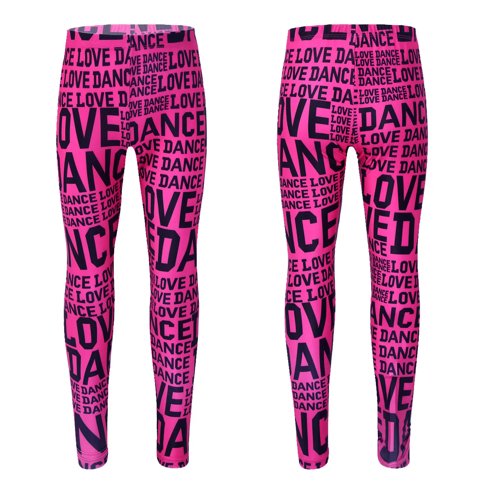

Детские Балетные брюки для девочек, спортивные брюки для гимнастики и тренировок, леггинсы без рукавов с буквенным принтом, брюки для высту...