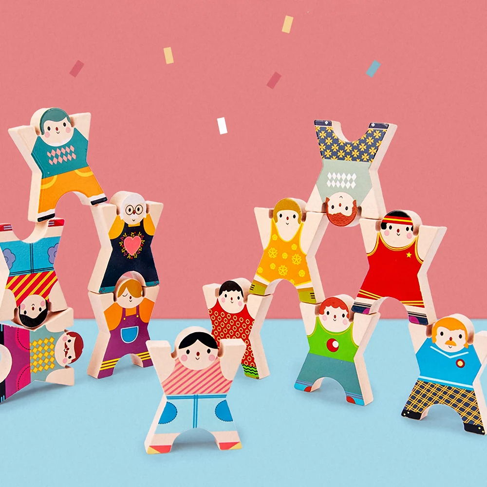 Строительный блок деревянная игра Дженга креативные детские блоки для баланса