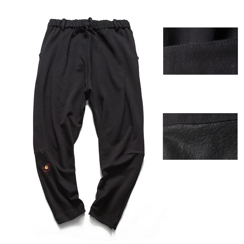 Original Men Pants Male Joggers Commercial Loose Casual Business Trousers Men's Hip Hop Harem Streetwear Cotton Clothing Straig | Мужская