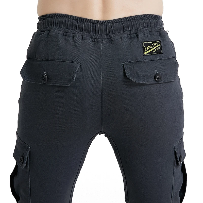 Мотоциклетные хлопковые защитные брюки-карго с эластичным поясом | Автомобили и