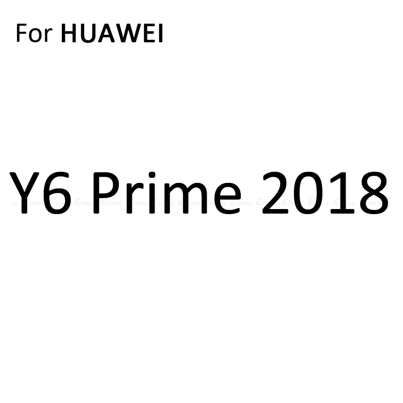Y6 Prime 2018 2 шт. мягкий чехол для задней крышки из Экран протектор для huawei Y9 Y7 Y6 Y5 Pro Prime Lite углеродного волокна Стикеры защитная пленка - Цвет: Y6 Prime 2018
