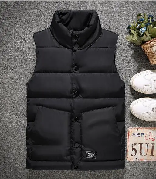 

Autumn and winter men's Vest fashion sleeveless shoulder down cotton COAT CLOTHES handsome trend men's jacket