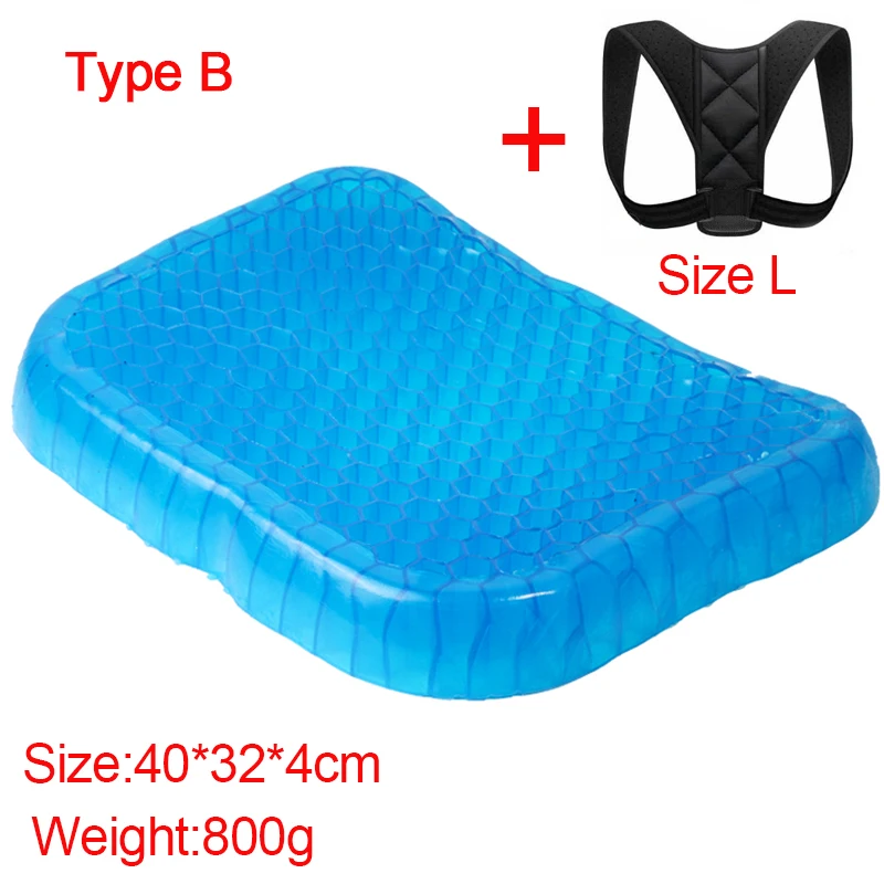 

Гель эластичный подушка для сидения автомобиля сота диван-подушка для сидения с тканью, уход за волосами, уход за волосами, массажная с регу...