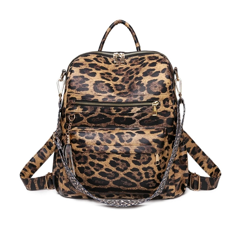 

Women PU Leather School Backpack Purse Convertible Ladies Fashion Casual Daypack Travel Large Shoulder Bags G5AE